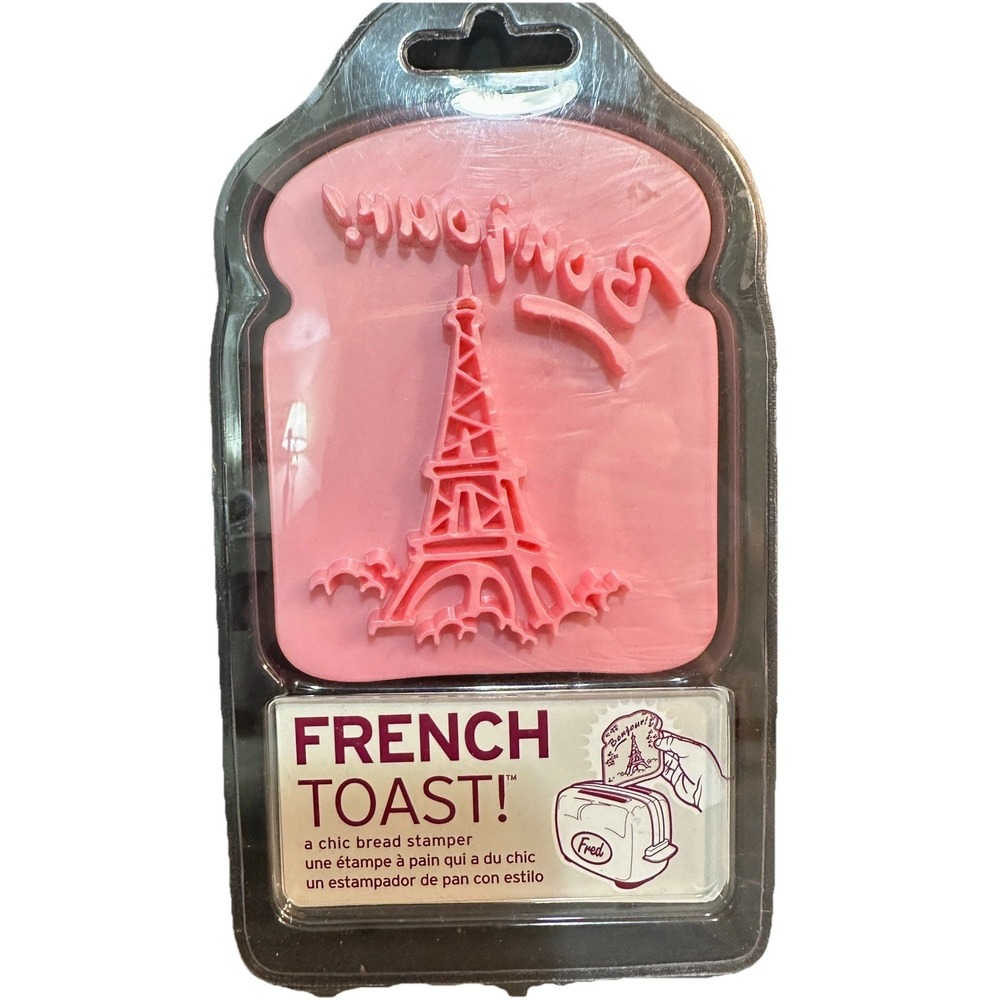 Fred French Toast Bread Stamper Eiffel Tower Bonjour France Fun Kitchen Tool NEW